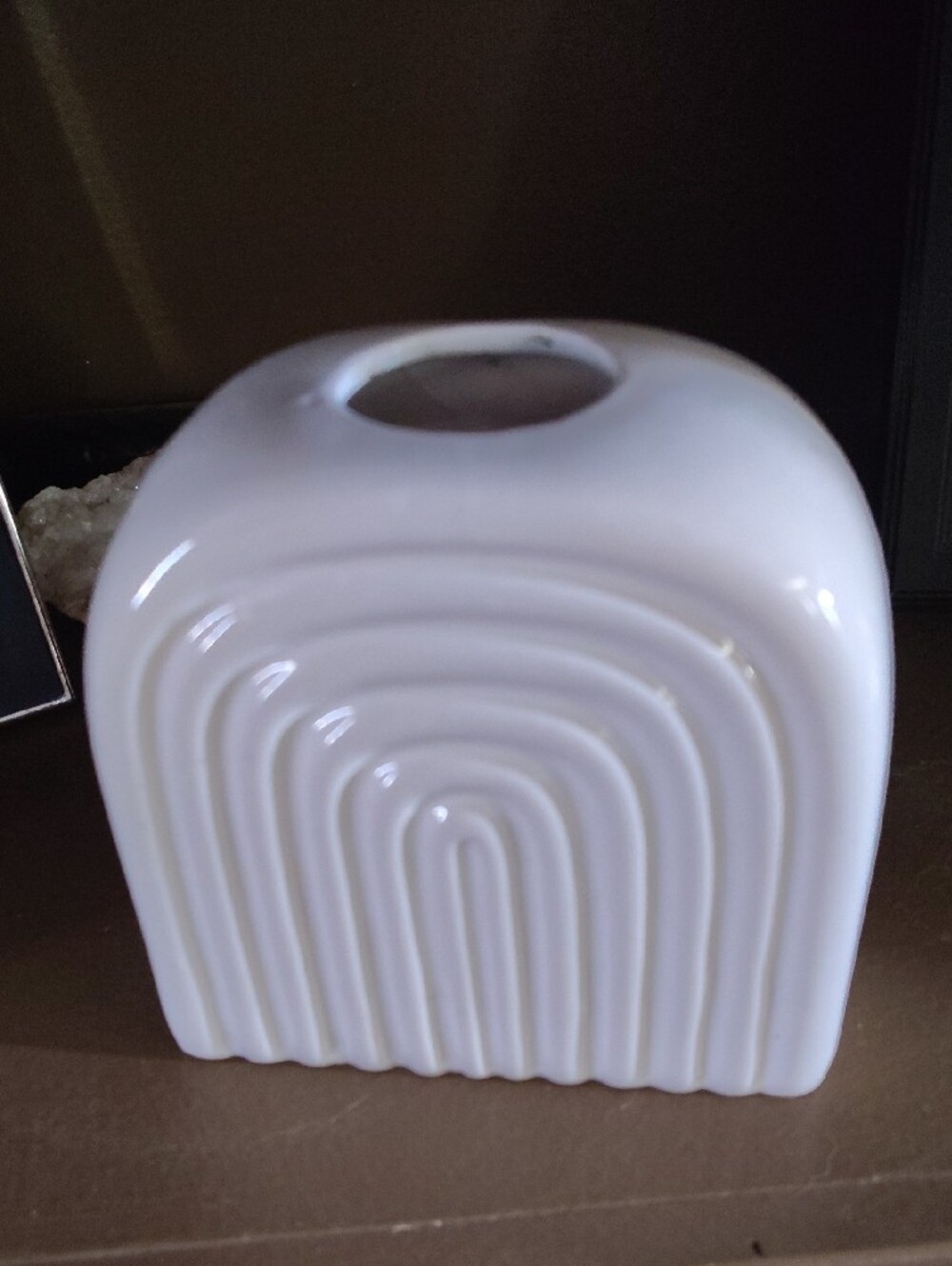 Minimalist White Ceramic Decorative Vase- Home Art